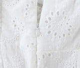 Puff Sleeve White Lace Dress