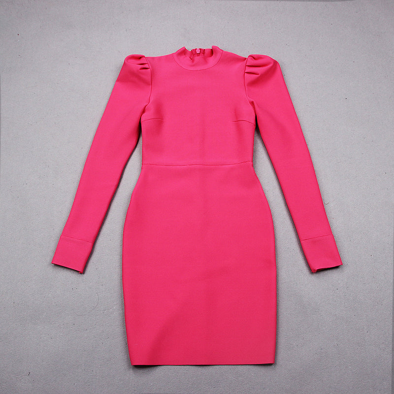 Long Sleeve Bandage Dress - Veira Trending Shop
