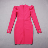 Long Sleeve Bandage Dress - Veira Trending Shop