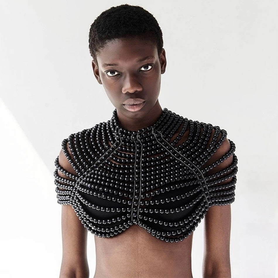 Cloak Sleeve Pearl Shawl - Veira Trending Shop