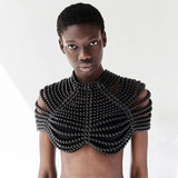 Cloak Sleeve Pearl Shawl - Veira Trending Shop