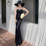 Evening Satin Dress - Veira Trending Shop