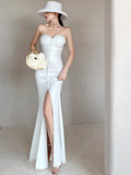 Evening Satin Dress - Veira Trending Shop
