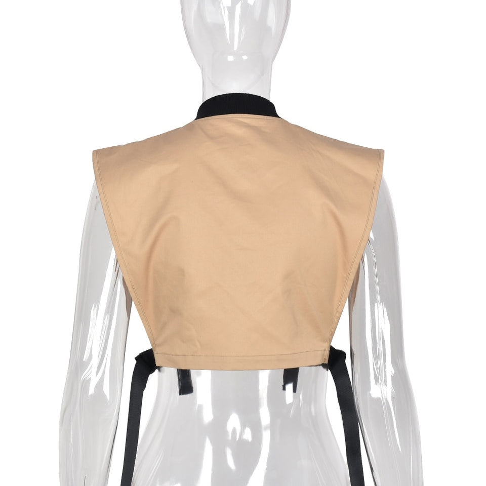 Pockets Buckle Sexy Cropped Vest - Veira Trending Shop