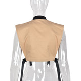Pockets Buckle Sexy Cropped Vest - Veira Trending Shop