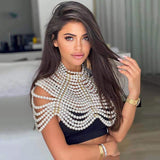 Cloak Sleeve Pearl Shawl - Veira Trending Shop