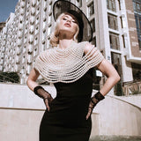 Cloak Sleeve Pearl Shawl - Veira Trending Shop