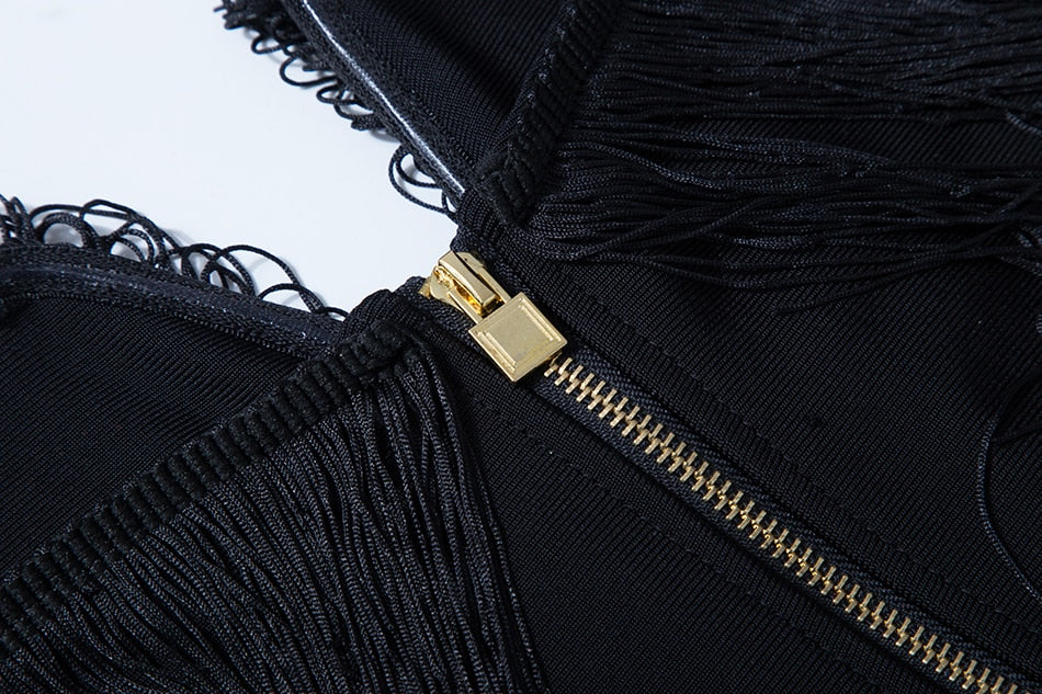Tassel Bandage Dress - Veira Trending Shop