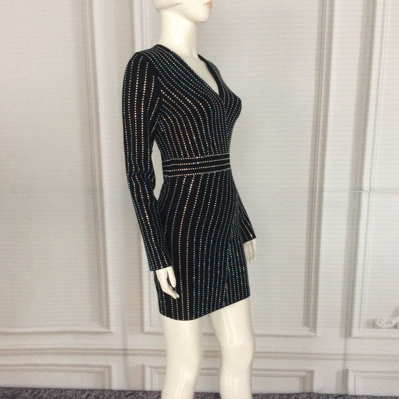 Long Sleeve Office Party Dress - Veira Trending Shop