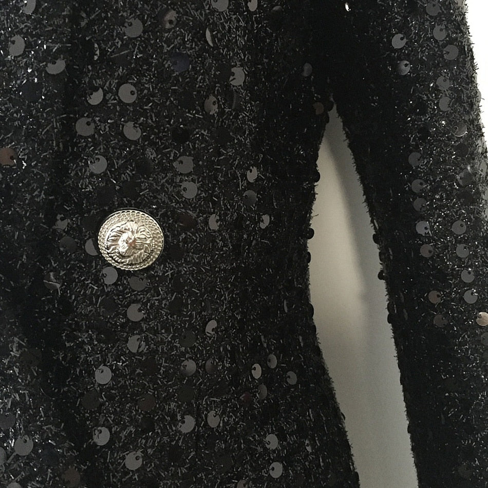 Glitter Sequined Blazer Dress - Veira Trending Shop