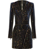 Long Sleeve Office Party Dress - Veira Trending Shop