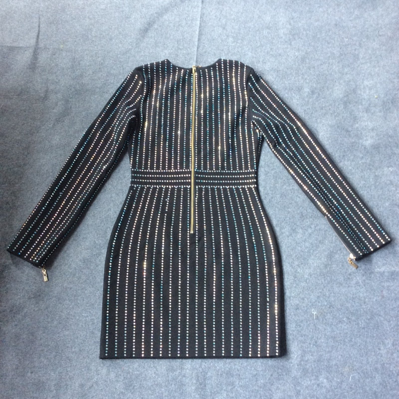 Long Sleeve Office Party Dress - Veira Trending Shop