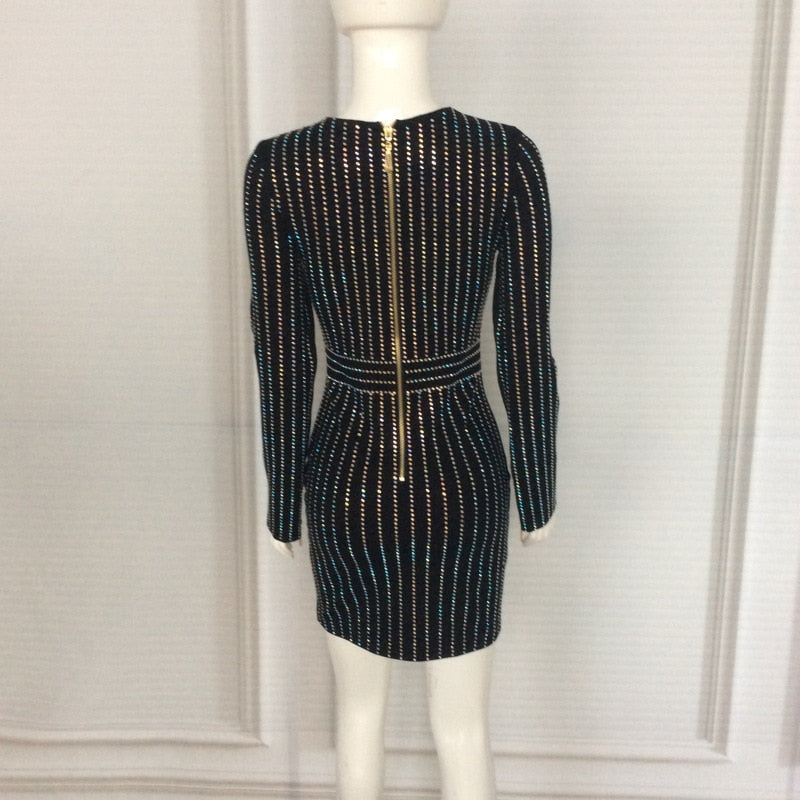 Long Sleeve Office Party Dress - Veira Trending Shop