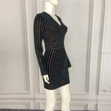 Long Sleeve Office Party Dress - Veira Trending Shop