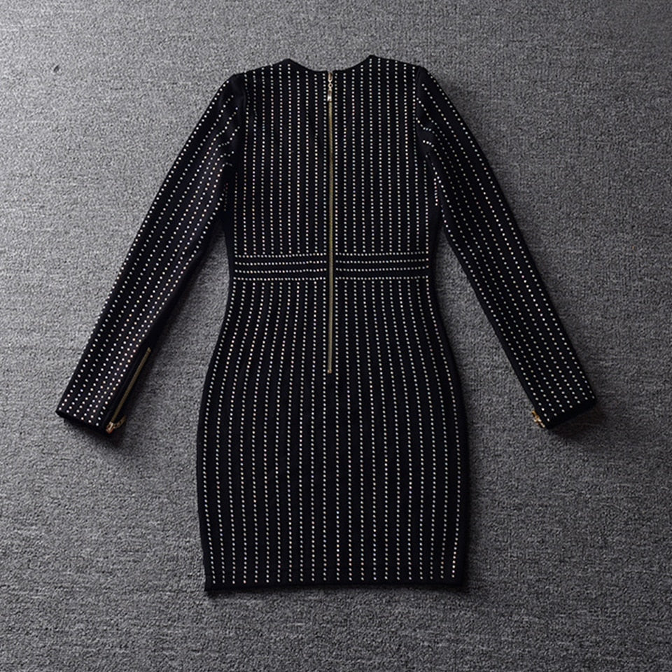 Long Sleeve Office Party Dress - Veira Trending Shop