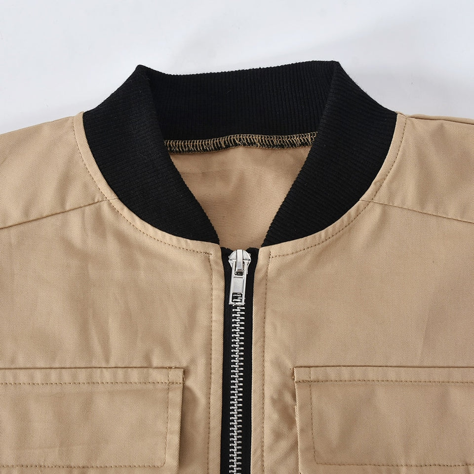 Pockets Buckle Sexy Cropped Vest - Veira Trending Shop