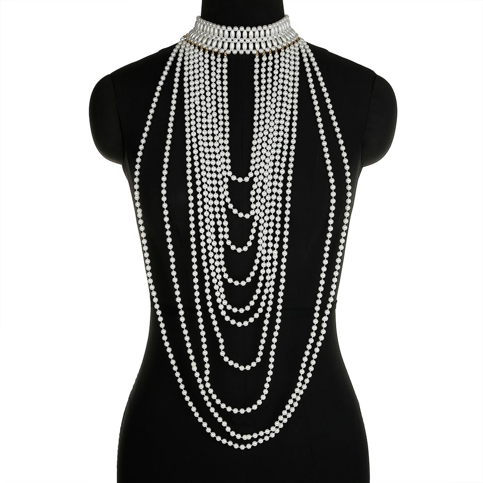 Pearl Body Chain - Veira Trending Shop