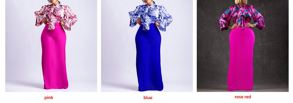 Flower Print  2pcs Pants Set