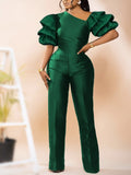 Puff Sleeves Elegant Jumpsuit - Veira Trending Shop
