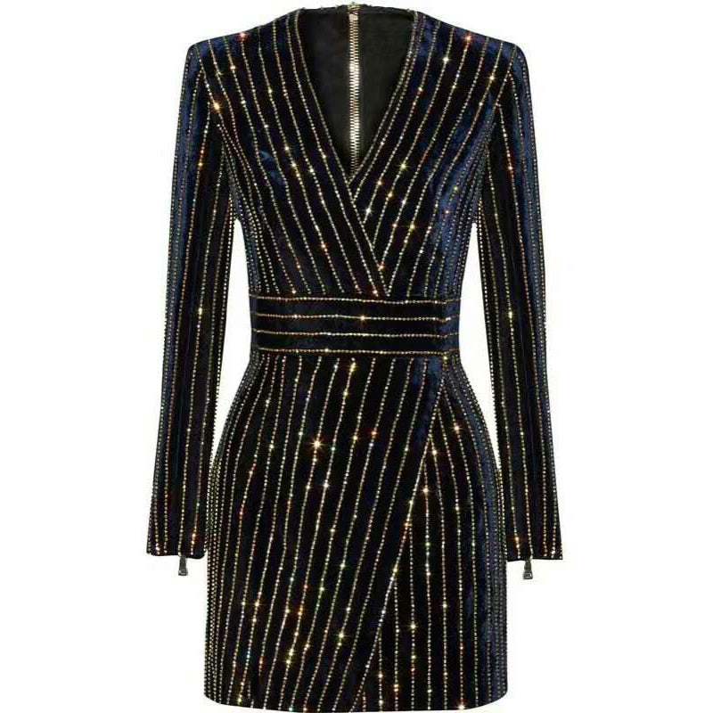 Long Sleeve Office Party Dress - Veira Trending Shop