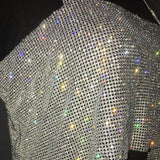 Bling Rhinestones Party Crop Top - Veira Trending Shop