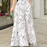 Art Print Loose Jumpsuit