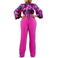 Flower Print  2pcs Pants Set