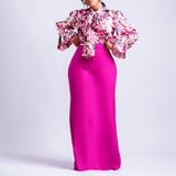 Flower Print  2pcs Pants Set
