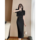 Formal Coat + Slit Skirt 2pcs Set - Veira Trending Shop