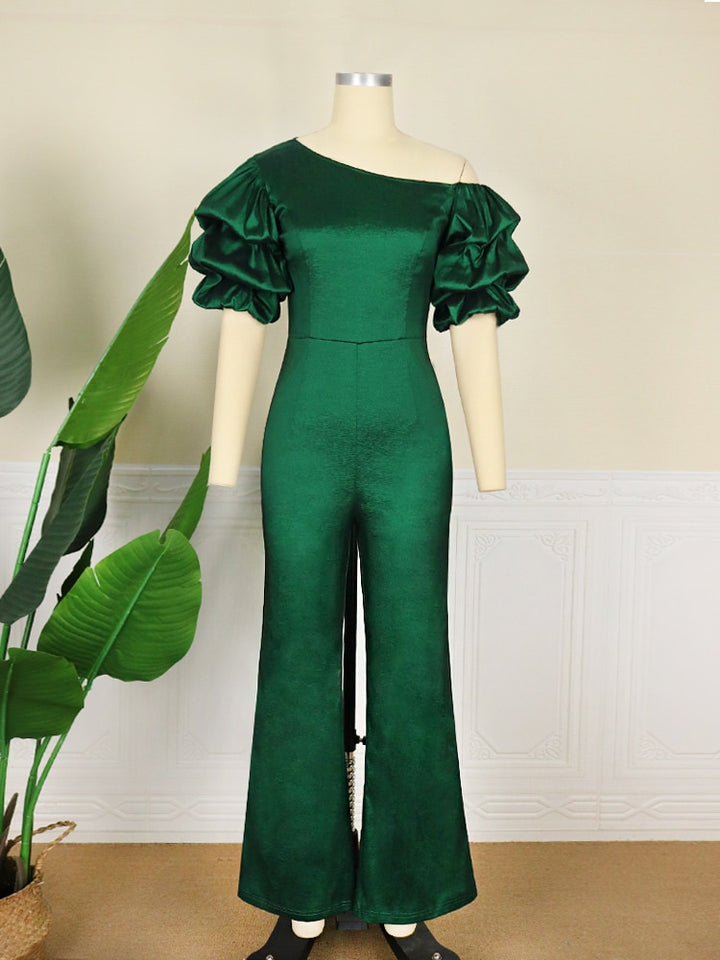 Puff Sleeves Elegant Jumpsuit - Veira Trending Shop