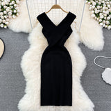 Knit Sleeveless Midi Dress - Veira Trending Shop