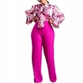 Flower Print  2pcs Pants Set