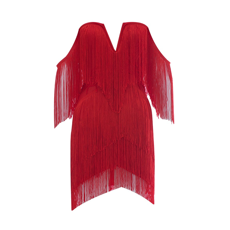 Tassel Bandage Dress - Veira Trending Shop