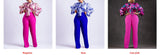 Flower Print  2pcs Pants Set