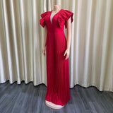 Pleated Maxi Jumpsuit - Veira Trending Shop