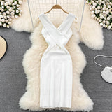 Knit Sleeveless Midi Dress - Veira Trending Shop