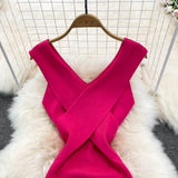 Knit Sleeveless Midi Dress - Veira Trending Shop