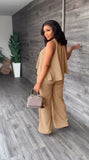 Straight Pants 2pcs Set