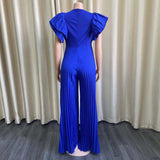 Pleated Maxi Jumpsuit - Veira Trending Shop