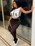 Pockets Buckle Sexy Cropped Vest - Veira Trending Shop