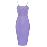 Sexy Bandage Midi Dress - Veira Trending Shop