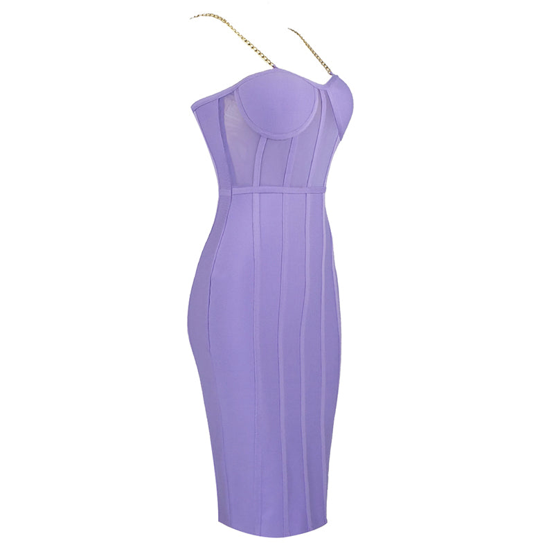Sexy Bandage Midi Dress - Veira Trending Shop