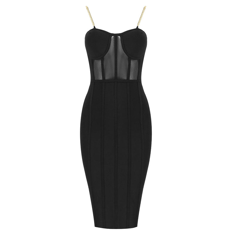 Sexy Bandage Midi Dress - Veira Trending Shop