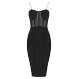 Sexy Bandage Midi Dress - Veira Trending Shop