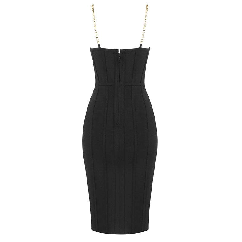 Sexy Bandage Midi Dress - Veira Trending Shop