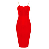 Sexy Bandage Midi Dress - Veira Trending Shop