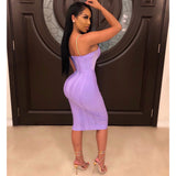 Sexy Bandage Midi Dress - Veira Trending Shop