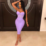 Sexy Bandage Midi Dress - Veira Trending Shop