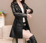 Faux Leather Blazer - Veira Trending Shop
