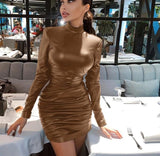 Pu Leather Mini Dress - Veira Trending Shop